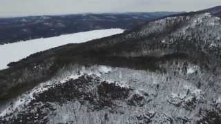 preview picture of video 'DJI Inspire 1 - Lake George flight to Tongue Mountain'