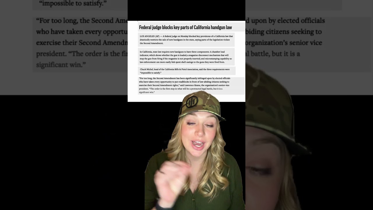 YIKES: California Gun Control DEALT a MASSIVE Road Block… #shortsvideo #shorts