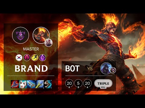 Brand Bot vs Aphelios - KR Master Patch 10.21
