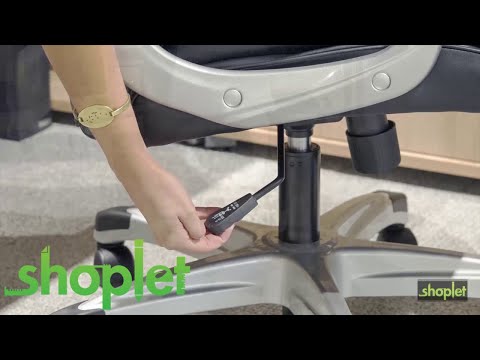 Leather high back office chair