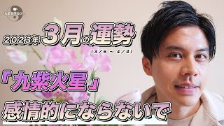 【占い】2023年3月九紫火星の運勢「感情に振り回されなければ喜びを得る!※大凶ではない、軸があれば動いて良し」