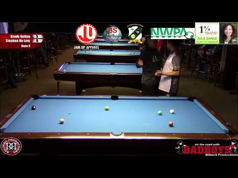 2019 Spokane 9-Ball Open Brady Gollan vs Stephen Ho Lem