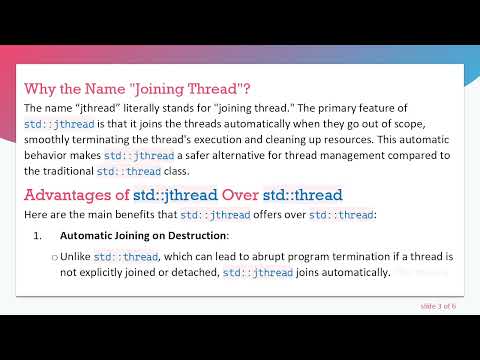 Understanding std::jthread in C+ + 20: A Smoother Multi-threading Experience