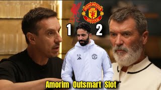 Download lagu Ruben Amorim Outsmarts Arne Slot! Roy Keane & Gary Neville React to United’s Victory! mp3