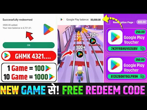 FREE REDEEM CODES INSTANT 🤩 | TOP 2 REDEEM CODE APP | HOW TO GET GOOGLE PLAY STORE REDEEM CODES FREE