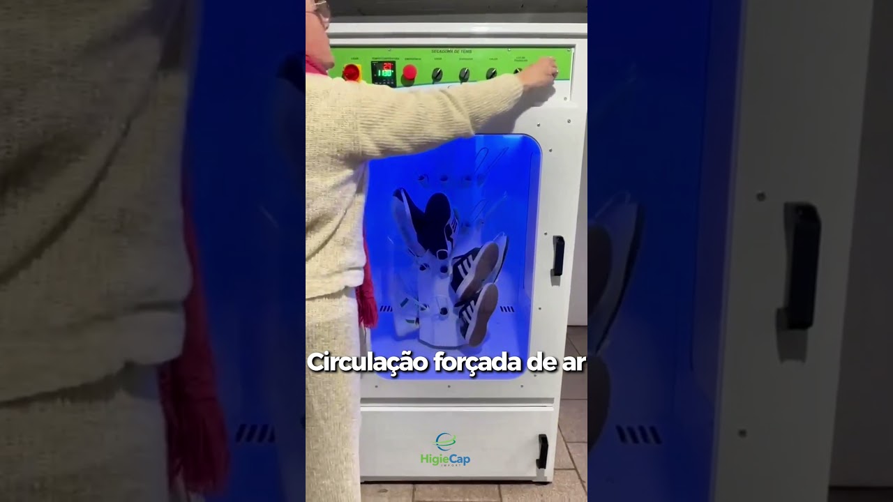 Secadora de Calçados HC20 em funcionamento