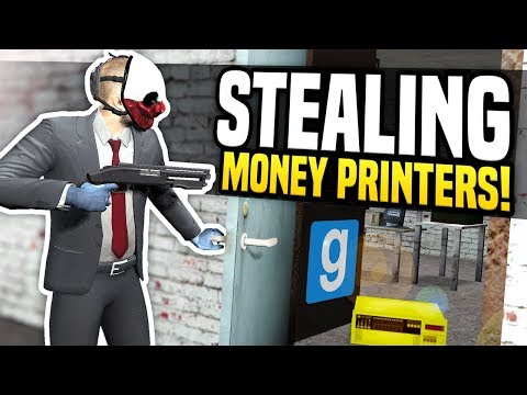 STEALING EVERYONE'S MONEY PRINTERS | Gmod DarkRP | Raiding The Neighbors!