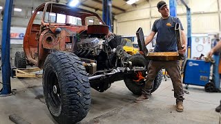 This Custom Frame Is Never Going To Bend On The Rat Rod Tow Truck!