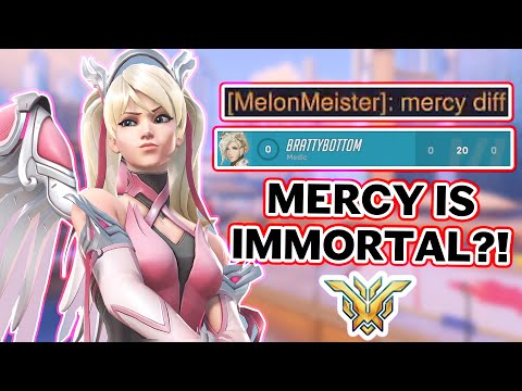 "MERCY DIFF" 0-DEATH GRANDMASTER MERCY CARRY?! - Overwatch 2
