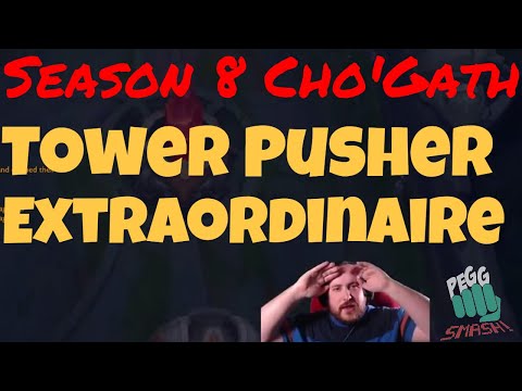 League of legends Preseason 8 Cho'Gath Top Lane New Runes Make Cho'Gath OP Tower Pusher