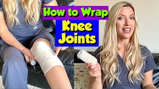 How to Wrap a Knee Joint with an Elastic Bandage | Nursing Skill Tutorial