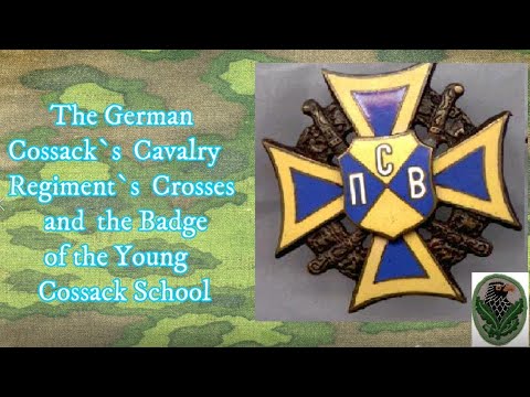 WW2 Cossack Badges as issued by the German Wehrmacht to these Eastern Volunteers in 1941-1945