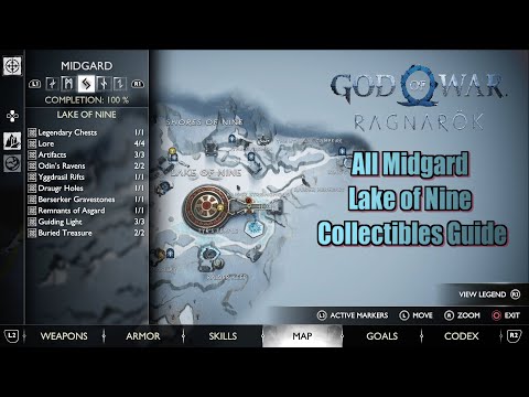 God of War Ragnarök All Midgard Lake of Nine Collectibles Guide