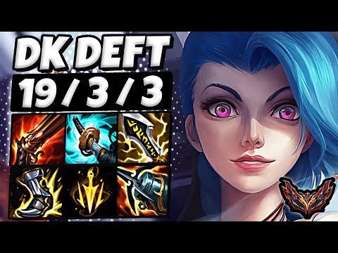 Jinx vs Caitlyn ADC [ DK Deft ] Patch 13.6 Korea Grandmaster ✅