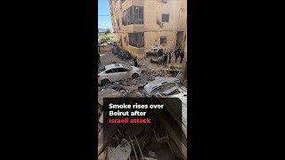Israeli military strikes apartment building in south Beirut, Lebanon