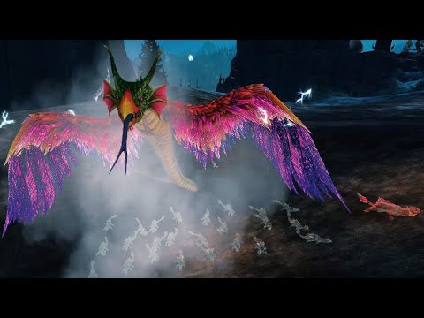 LIZARDMEN VS NORSCA - CINEMATIC BATTLE - Total War Warhammer 3