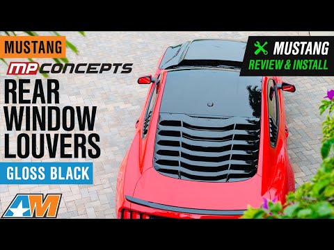 2015-2020 Mustang MP Concepts Rear Window Louvers Review & Install