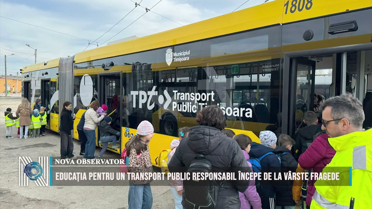 Educația pentru un transport public responsabil începe de la vârste fragede