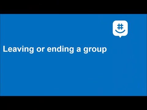 Leave a group (iOS)