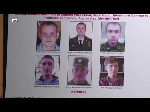 US charges six members of Russian military intelligence over cyberattacks
