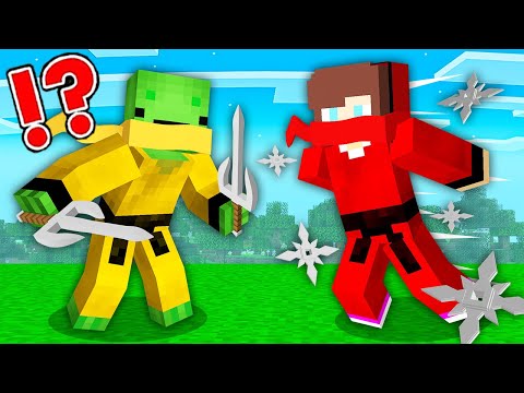 How Mikey and JJ Became a OVERPOWERED NINJA? - in Minecraft Challange Maizen