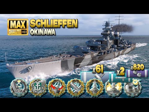 Battleship Schlieffen with a good start and even better ending - World of Warships