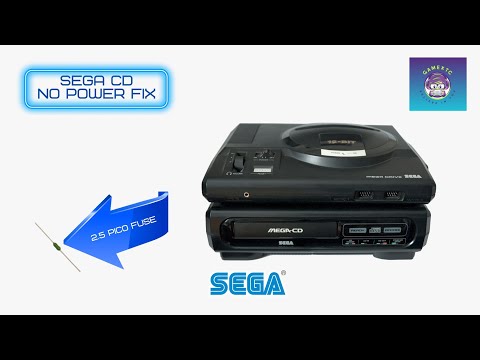 How to Fix Sega Mega CD model 1 - Mega CD No Power Fix PICO Fuse