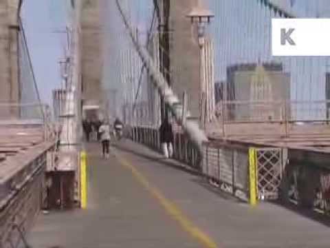 2001, Views from Brooklyn Bridge, NYC, Twin Towers