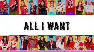 ASTRO (아스트로) &amp; Weki Meki &amp; Hello Venus - All I Want Lyrics {Color Coded_HAN/ROM/INA}