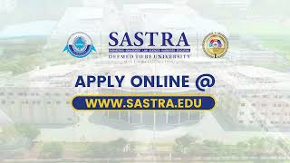 SASTRA University: Where Your Future Begins