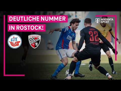 Hansa Rostock – FC Ingolstadt 04, Highlights mit Live-Kommentar | 3. Liga | MAGENTA SPORT