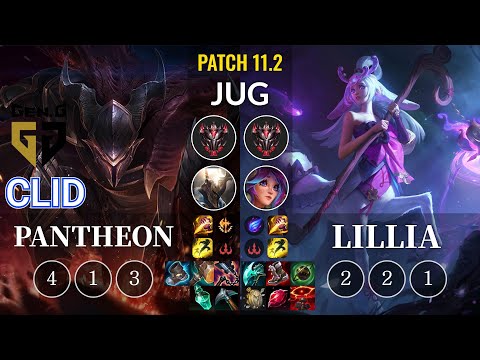 GEN Clid Pantheon vs Lillia Jungle - KR Patch 11.2