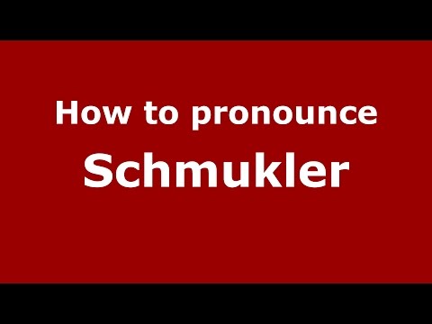How to pronounce Schmukler (Spanish/Argentina) - PronounceNames.com
