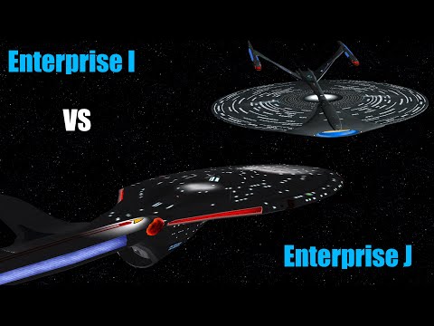 USS Enterprise I VS USS Enterprise J - Which is Tougher? - Star Trek Ship Battles - Bridge Commander