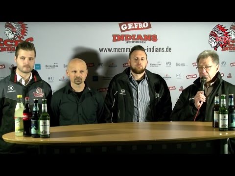 14. Spieltag BEL 2016/17 - ECDC Memmingen - EC Pfaffenhofen - Pressekonferenz