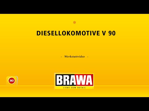 BRAWA H0 Diesellok V 90 - Werksattvideo mit Laufmuster
