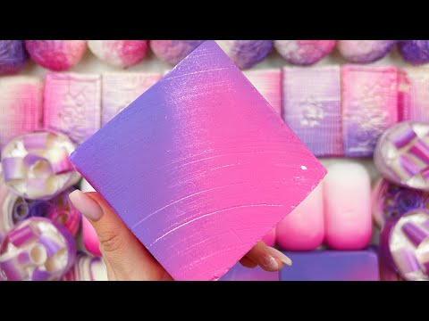 ASMR SOAP★Compilation set★Crushing soap★Cutting soap cubes★FOAM&GLITTER&STARCH★
