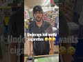UNGERAGE KID TRIES TO BUY CIGARETTES WITHOUT HIS ID LOL (MUST WATCH)