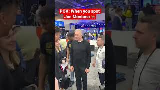 Starstruck for Joe Montana 🤩 #nfl #49ers #superbowl