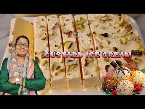 Delicious Homemade Custard Ice Cream Recipe