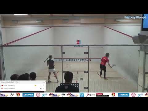 Aleksandra Burak 🇵🇱 - 🇷🇴 Alexandra Bardac - ESF European Individual Closed Squash Championship 2023