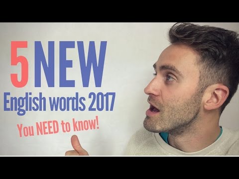 5 New English Words You NEED to Know 2017