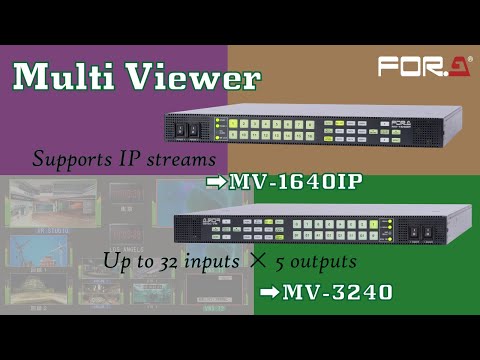 IP-compatible Multi Viewer MV-1640IP/Multi Viewer MV-3240