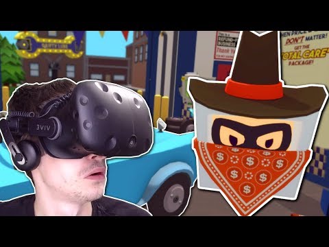 AUTO MECHANIC STOPS ROBBER! - Job Simulator Gameplay - HTC Vive VR