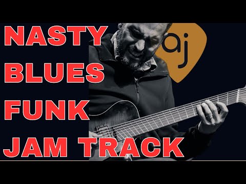 Nasty Little Blues Funk Jam Track (D Minor - 115.36 BPM) | Guitar Backing Track