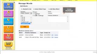 Creating Custom Lists with Home Spelling Words