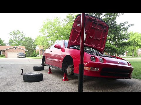 How to install coilover on a Acura Integra ( 1994 - 2001 )
