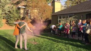 Exploding Golf Ball Gender Reveal