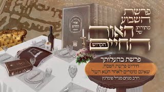 הרב מנחם מנדל פומרנץ | אור החיים הקדוש - פרשת בהעלותך • חידוש פרשת הפסח, שאינם מומרים לאחר חטא העגל•