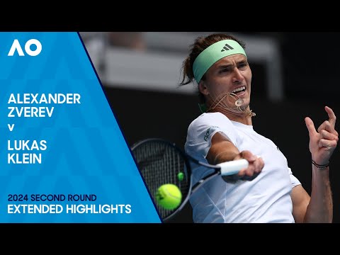 Alexander Zverev v Lukas Klein Extended Highlights | Australian Open 2024 Second Round